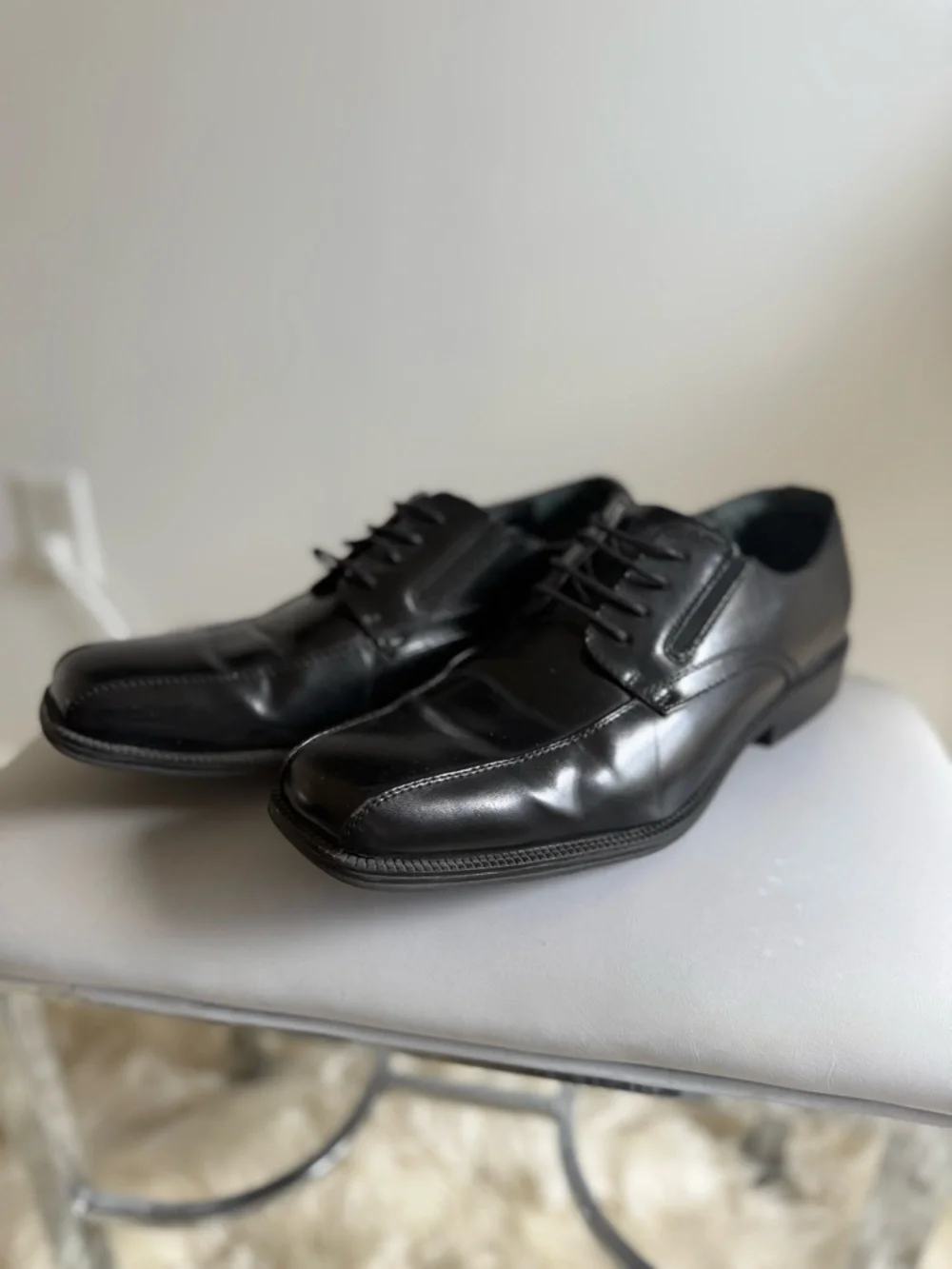 Men's Black Lace-Up Oxford Dress Shoes Alfani